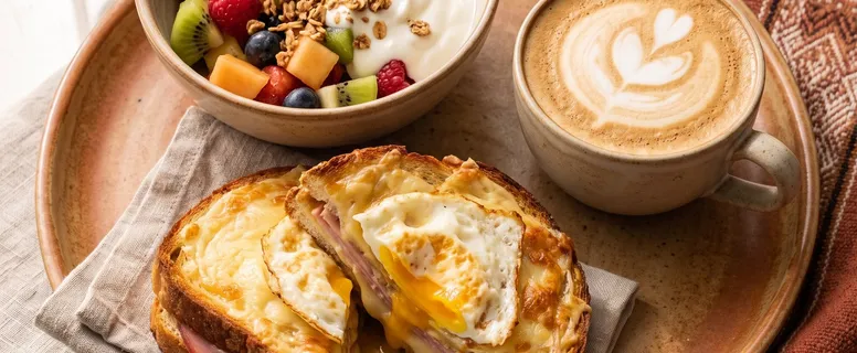 Desayuno Aguacate servido en mesa andina